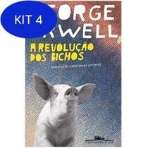 Kit 4 Livro A Revolução Dos Bichos - George Orwell - Companhia Das Letras
