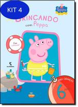 Kit 4 Livro Brincando Com Peppa: A Partir Dos 6 Anos - Salamandra - Moderna