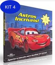 Kit 4 Livro Carros - Astros Incriveis - Melhoramentos
