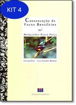 Kit 4 Livro Conservação Da Fauna Brasileira