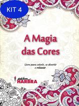 Kit 4 Livro De Colorir A Magia Das Cores - Harbra