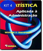 Kit 4 Livro Estatistica Aplicada A Administracao - Harbra - Universitarios