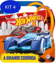 Kit 4 Livro Hot Wheels - A Grande Corrida