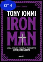 Kit 4 Livro Iron Man: Minha Jornada Pelo Céu E Pelo Inferno