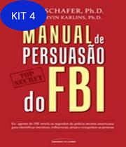 Kit 4 Livro Manual De Persuasao Do Fbi - Universo Dos Livros