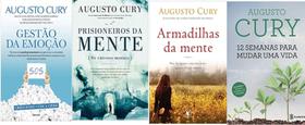 Kit 4 Livros Augusto Cury Gestao Emoção Prisioneiros