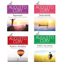 Kit 4 Livros Augusto Cury Superação + Sonhos e Disciplina + Autocontrole + Lidere sua mente