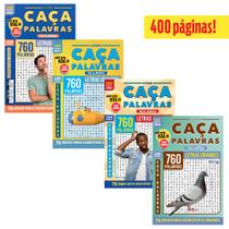 Kit 4 Livros Caça-Palavras ed.02 -Fácil/Médio - 83,85,91 e 95