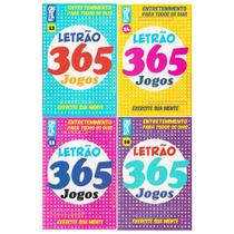 Kit 4 Livros Caça Palavras Letrão 365 Jogos Série 4 Castelo