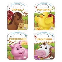 Kit 4 Livros Com Alça - Fazendinha - Ricamente Ilustrado e Colorido Kit 4 Livros Com Alça - Fazendinha - Ricamente Ilustrado e Colorido