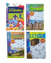 Kit 4 Livros Coquetel Cruzada Médio Sem Repetição mais de 400 Páginas