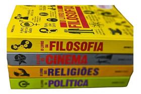 Kit 4 Livros Da Globo : Filosofia, Cinema, Religiões, Política.