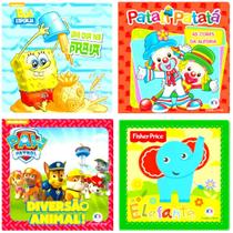 Kit 4 Livros Hora Do Banho Bebe Infantil Educativo Primeiro