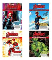 Kit 4 Livros Infantis Aprender É Incrível Marvel Avengers - Bicho Esperto Kit 4 Livros Infantis Aprender É Incrível Marvel Avengers - Bicho Esperto