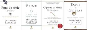 Kit 4 Livros Malcolm Gladwell Fora De Serie Blink Ponto Virada Davi e Golias