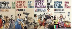 kit 4 livros Mary del Priore HISTORIAS DA GENTE BRASILEIRA