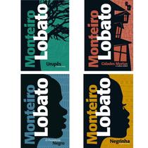 Kit 4 Livros Monteiro Lobato Cidades mortas + Urupês + Negrinha + O presidente negro - Atividade Educativo Amigo