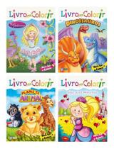 Kit 4 Livros Para Colorir Infantis - Presente Pra Crianças - Bicho Esperto Kit 4 Livros Para Colorir Infantis - Presente Pra Crianças - Bicho Esperto