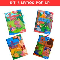 Kit 4 Livros POP-UP - Chapeuzinho vermelho,três porquinhos,tartaruga e a lebre, O patinho feio