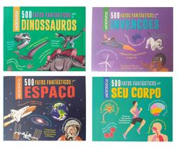 Kit 4 Livros Série Microfatos sobre Dinossauros, Espaço + 2 Kit 4 Livros Série Microfatos sobre Dinossauros, Espaço + 2