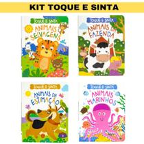 Kit 4 livros Toque e Sinta