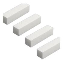 Kit 4 Lixa Bloco De Unha Poro Polir Branc