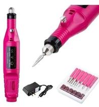 Kit 4 Lixa De Unha Elétrica Multiuso Lixadeira E Polimento