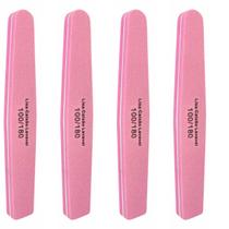 Kit 4 Lixas Caixão Buffer Polidora Unha 100/180 - Fada Color