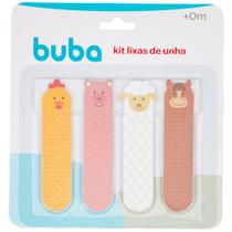 Kit 4 Lixas de Unha em EVA para Bebês Fazendinha - Buba