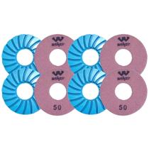 Kit 4 Lixas Superflex Diamantada Para Nivelamento De Piso