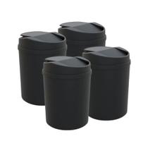 Kit 4 Lixeira Basculante 5L de Plastico não Peresivél Xplast Home