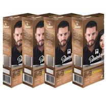 Kit 4 Loção Restauradora Progressiva Palmindaya 160ml Adeus Cabelos Brancos.