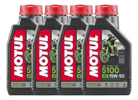 Kit 4 Lts Óleo Motor Motul 5100 15w50 Kit 4 Lts Óleo Motor Motul 5100 15w50