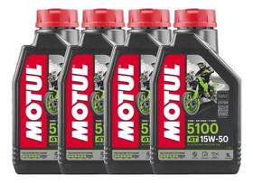 Kit 4 Lts Óleo Motor Motul 5100 15w50 Kit 4 Lts Óleo Motor Motul 5100 15w50