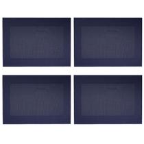 Kit 4 Lugar Americano Frame Decoração Multiuso Azul