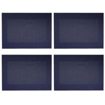 Kit 4 Lugar Americano Frame Decoração Multiuso Azul