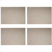 Kit 4 Lugar Americano Prático Resistente em Frame 45x30 Nude Kit 4 Lugar Americano Prático Resistente em Frame 45x30 Nude