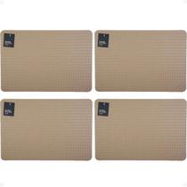 Kit 4 Lugar Americano Premium Trama 45X30 cm Nude Paramount Kit 4 Lugar Americano Premium Trama 45X30 cm Nude Paramount