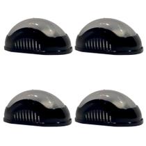 Kit 4 Luminaria Arandela Tartaruga Externa Interno Jardim Garagem Quintal Sem Grade E27 25W Bivolt Ilumi