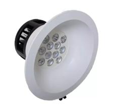 Kit 4 Luminária Cob Led Circular Embutir 12w 3000k Bivolt