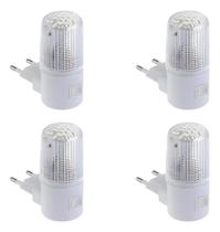 Kit 4 Luminária De Tomada Abajur Led Mini Luz Noturna Bivolt