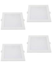 kit 4 Luminária Led Painel/plafon Slim Embutir 24W BIV 6500K Quadrado - Ourolux