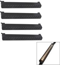 Kit 4 Luminária Led Pontual Linear 30w 3000k Para Trilho Preto Bivolt