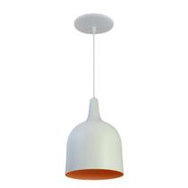 Kit 4 Luminária Pendente Gota Com Interior Laranja Com Fiação 110/220v Kit 4 Luminária Pendente Gota Com Interior Laranja Com Fiação 110/220v