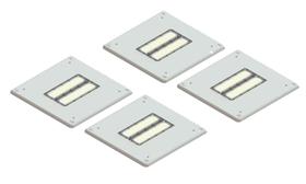 Kit 4 Luminaria Posto Combustível Combate 100W LED OSRAM 9000L