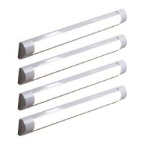 Kit 4 Luminária Tubular Sobrepor De Led Line 36w Branco Frio Kit 4 Luminária Tubular Sobrepor De Led Line 36w Branco Frio