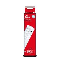 Kit 4 Luminárias Emergência Portátil Fit 1,0W Branca Fria