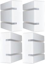 Kit 4 Luminárias Externas de Parede Slim 2 Focos Soquete G9