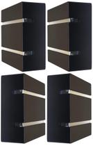 Kit 4 Luminárias Externas de Parede Slim 2 Focos Soquete G9