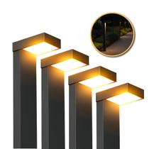 Kit 4 Luminárias Poste Balizador Led Jardim Chão 10w 3000k 4000k 6500k Ambar Verde Azul ou RGB Bivolt Ip65 Alut By Avant Kit 4 Luminárias Poste Balizador Led Jardim Chão 10w 3000k 4000k 6500k Ambar Verde Azul ou RGB Bivolt Ip65 Alut By Avant